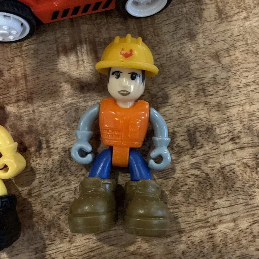 Nikko Toys Construction Workers Figures Cake Toppers Toy State 2.5 Inch (3 Pcs)